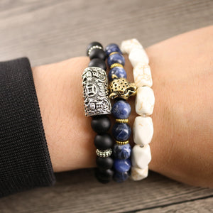 Men's 3 Piece Lord Blessing Bracelets are made for your Wealth, Good Fortune and Prosperity