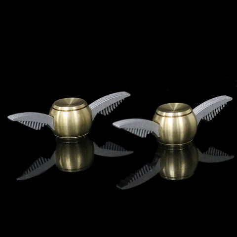 Image of Cupid Fidget Spinner Gold Finger - Metal Brass Fidget Spinner Blue Metal Hand Spinner Stress fidget Classic Toys - I'LL TAKE THIS