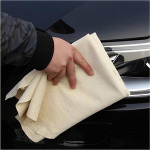 Chamois, Natural Quality Pure Suede - Thick and soft Natural Chamois Cleaning Cloth