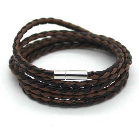 Image of Vegan Leather Bracelet - 5 Laps , Unisex Bracelet, Choose from 10 Color options - I'LL TAKE THIS