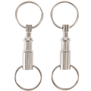 Dual keyring binder with a swivel center that pulls apart for easy key separation, 2 units - I'LL TAKE THIS