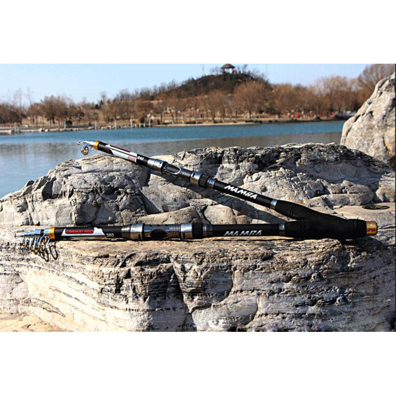 Fishing Rod Portable Carbon Retractable Super Hard Sea River Lake Fishing  Fish Pole Rod (3.6)