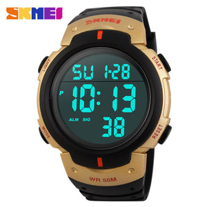 Men's Digital LED Sports Watch, Water Resistant to 50m (150ft)