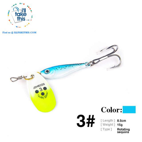 Image of Fishing Lures - JerkBaitPro™ Spinner, Classic Super bright colorful Spoon VIB-Sequin hard lures - I'LL TAKE THIS