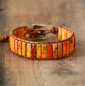 Handmade Multi Color Natural Stone strand Bracelets, Evoke your inner Chakra