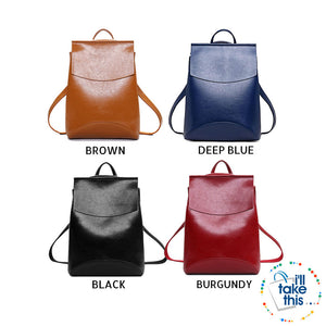 Leisure Backpack is simply crafted with clean, elegant lines - 9 Colors Choice