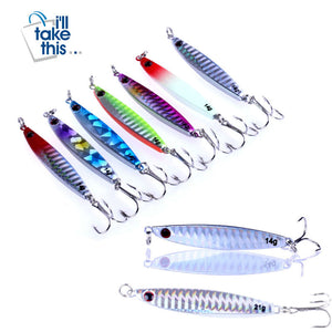 Fishing Lure Colorful Metal Wobbler's - 14g 21g 30g Iron Plate lures' - I'LL TAKE THIS
