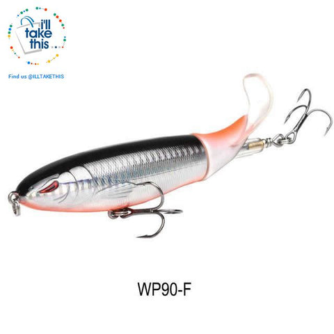 Image of Bigass Bass Whopper Popper 9cm/11cm/13cm Topwater Fishing Lure - Soft Rotating Tail - I'LL TAKE THIS