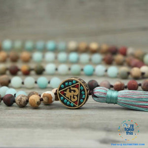 🧘 💝 Beautiful Handmade Natural Stone Mala Necklace - I'LL TAKE THIS