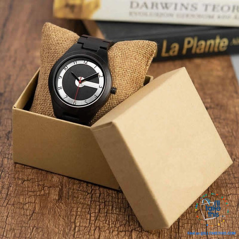Image of Matt Black or Tanned Textured Designer Wooden Minimalist Watches - a Must have for any collection! - I'LL TAKE THIS