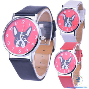 Very Cute Boston Terrier Women's Watches in 3 Fashionable Design color straps. - I'LL TAKE THIS