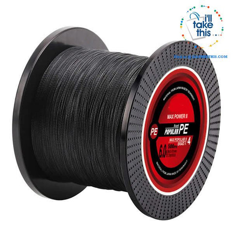 Braided Fishing Line 4 Strands 8 10 20 30 40 60LB Strong Multifilament –  I'LL TAKE THIS