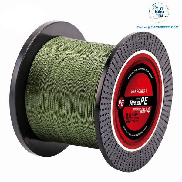 Braided Fishing Line 4 Strands 8 10 20 30 40 60LB Strong Multifilament –  I'LL TAKE THIS