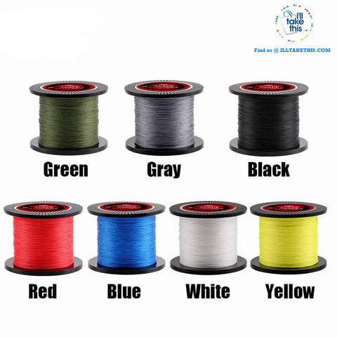 Image of Braided Fishing Line 4 Strands 8 10 20 30 40 60LB Strong Multifilament Fishing Line 500M/546YDS - I'LL TAKE THIS