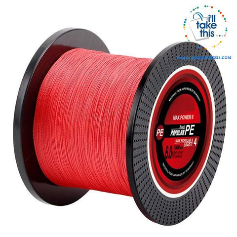 Image of Braided Fishing Line 4 Strands 8 10 20 30 40 60LB Strong Multifilament Fishing Line 500M/546YDS - I'LL TAKE THIS
