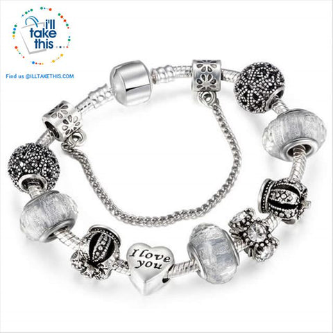 Image of Murano Beads and Charm Bracelets ideal Women's Friendship Bracelet - Lot's of Style and colors - I'LL TAKE THIS