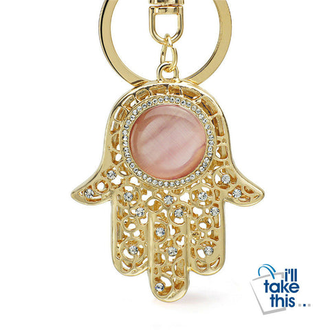 Image of Keychains Lucky Charm Amulet Hamsa Fatima Hand Evil Eye - Car Keyrings or key chains - I'LL TAKE THIS