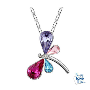 Crystal Dragonfly - Butterfly Pendant with FREE Necklace - I'LL TAKE THIS