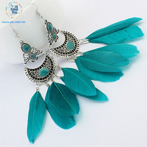 Image of Dream Catcher Vintage Bohemian Style drop Earring - 3 color options - I'LL TAKE THIS