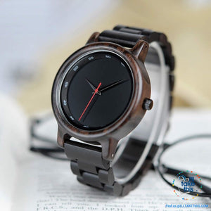 Unique Sleek, Modern Black faced all Wooden Wristwatch + Gift Box - I'LL TAKE THIS