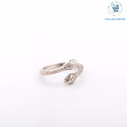 Image of Elephant and Snake Eight Piece Finger Ring set Bohemian/Gypsy/Vintage style Silver-plated Jewelry - I'LL TAKE THIS