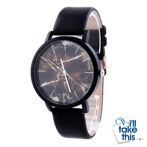 Image of Marble Pattern Quartz Wristwatch - Unisex - I'LL TAKE THIS