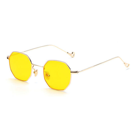 Image of Super Light Weight Octagon Sunglasses Unisex in Yellow, Red, Blue Tinted + Clear Lens Glasses - I'LL TAKE THIS