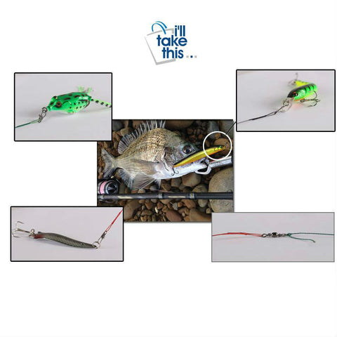 Image of 50PCS Steel Wire Leader Rope Fishing Line Lure Leader Swivel Interlock Snap Anti-bite Line fishing hooks 16/18/22/25/28cm - I'LL TAKE THIS