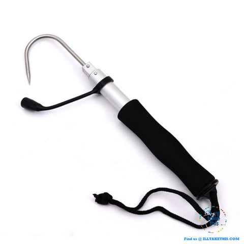Image of Fisherman's Telescopic Gaff, Aluminum Body with Stainless Hook + Sturdy Handle 2 or 4 Foot - I'LL TAKE THIS