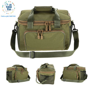 Fishing Bag - Built tough with Canvas Multi-function Bag with Waist/Shoulder Strap - 3 Colors - I'LL TAKE THIS