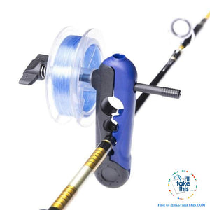 Fishing Rod attachable Fishing Line Spooler System - any Reel relined without any twists or tangles - I'LL TAKE THIS