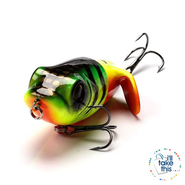 Bigass Bass Frog Fishing lures, JerkPro™ Swivel Tail, 8 Color