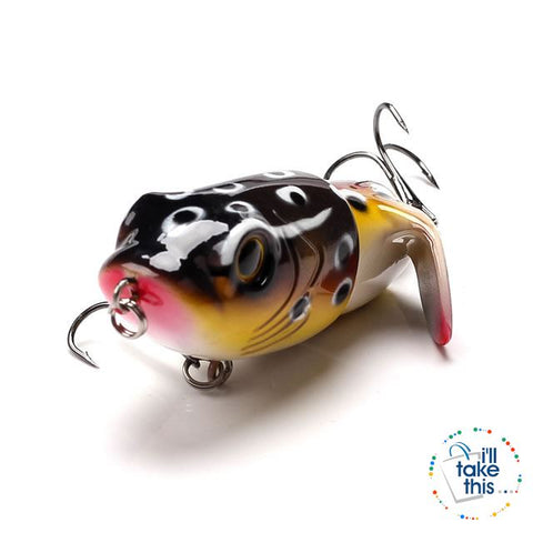 Image of Bigass Bass Frog Fishing lures, JerkPro™ offering 8 Color Option with lifelike swimming motion tail - I'LL TAKE THIS