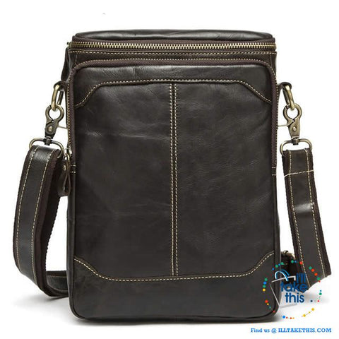 Image of Genuine Leather Messenger bag/Man bag with enough room to take your iPad/Android Tablet - I'LL TAKE THIS