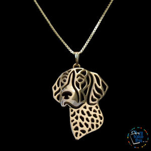 German Shorthaired Pointer Lovers' a unique designed Pendant, in Silver, Gold or Rose Gold plating - I'LL TAKE THIS