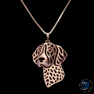 German Shorthaired Pointer Lovers' a unique designed Pendant, in Silver, Gold or Rose Gold plating