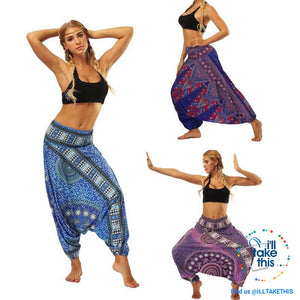 Harem Pants, 25 Unique Bohemian/Hippy Styles with Wide Legs to suit your Yoga, Pilates or Mediation