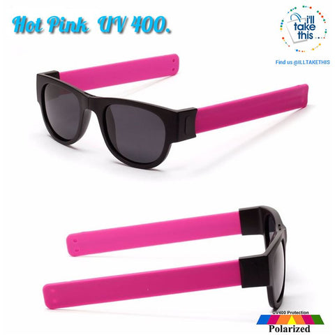 Image of Slap Sunglasses Polarized Slappable Bracelet Sun Glasses for Men/Women Unique Wristband Fold Shades - I'LL TAKE THIS