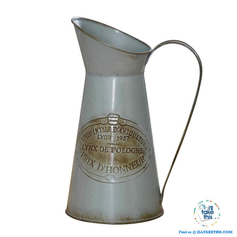 Image of Ideal Vintage Pitcher shaped Vase with handle - Ideal indoor Decor for your Flowers/ Plants - I'LL TAKE THIS