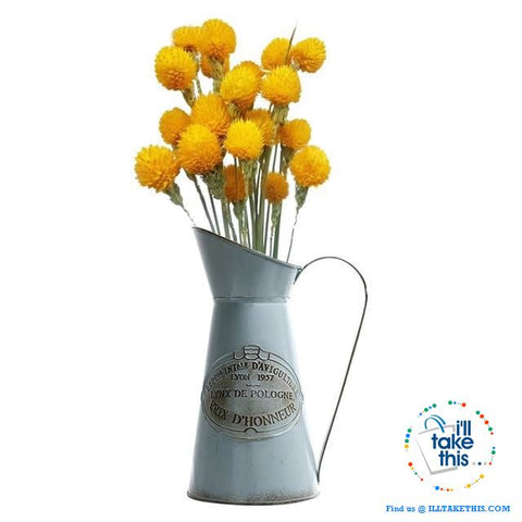 Image of Ideal Vintage Pitcher shaped Vase with handle - Ideal indoor Decor for your Flowers/ Plants - I'LL TAKE THIS