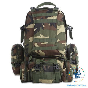 Tactical Camouflage Backpack HUGE 50L Outdoor Sport, Climbing, Hiking, Camping, Travel Sports Bag - I'LL TAKE THIS