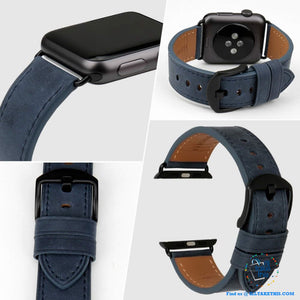 Apple iWatch Leather Wristbands Suit Series 4/3/2/1 - 44, 42, 40, 38mm Watch Band - 5 Colors
