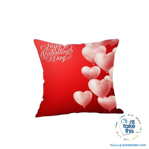 Image of 💝 LOVE Heart Collection of Cotton Linen Pillow Case ideal Valentine's Day Gift, Very Romantic - I'LL TAKE THIS