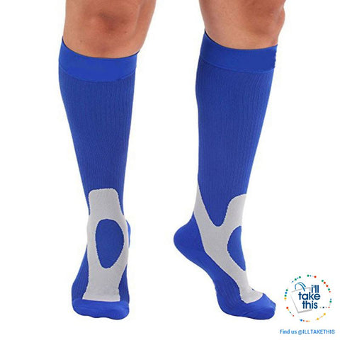 Image of Men or Women Breathable Compression Socks Comfortable Relief Soft, Leg Support Stretch Sock - I'LL TAKE THIS