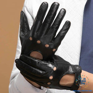 Porsha full Finger Men's Drivers Gloves handmade with Super-soft Goatskin - 2 Color options
