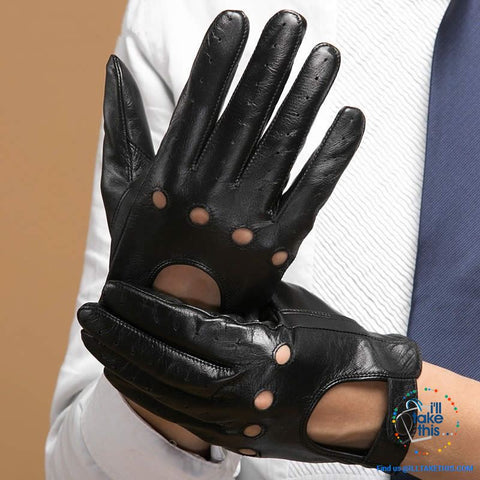 Image of Porsha full Finger Men's Drivers Gloves handmade with Super-soft Goatskin - 2 Color options - I'LL TAKE THIS