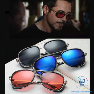 Men's Goggle style polarized sunglasses, with Mirror lenses - 8 Lens Color Options - I'LL TAKE THIS