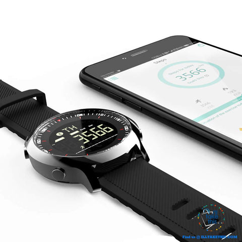 Image of Men's Sports Smartwatch - Water-resistant, pedometers, message, reminder, Bluetooth for iOS/Android - I'LL TAKE THIS