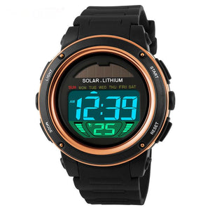 Gent's Solar energy Electronic Sports Watch with LED Digital Quartz Display - I'LL TAKE THIS