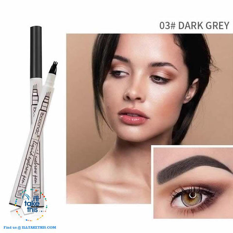 Image of Microblading Eyebrow Tattoo Pen Fine Sketch Liquid Eyebrow Pen, Water, and  Smudge-proof - 3 Colors - I'LL TAKE THIS